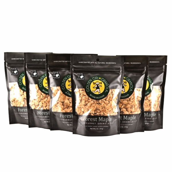Forest Maple granola snack packs with pour in pouch