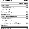 Truly Tropical granola nutrition facts (9-oz bag)