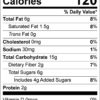 Creative Cranberry granola nutrition facts (10 oz bag)