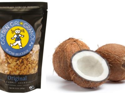 Original granola bag and coconut