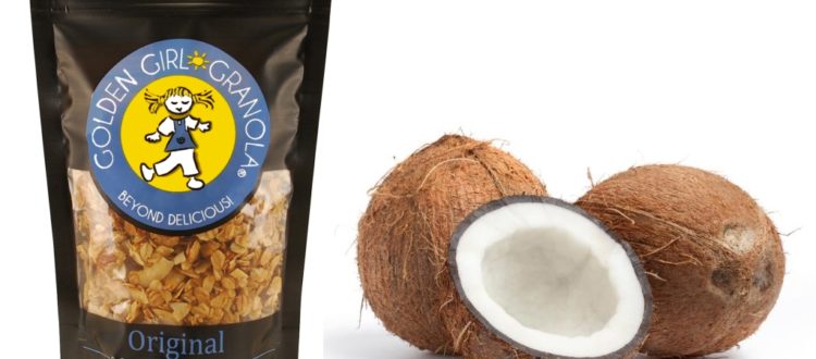 Original granola bag and coconut