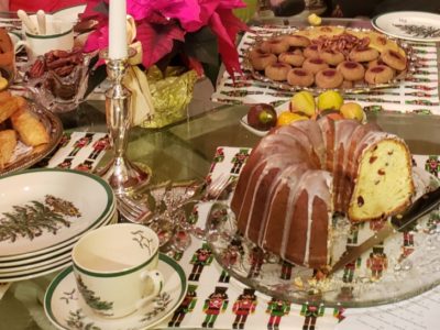 Dessert table during Christmas