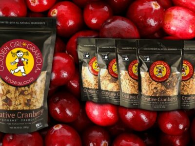 Creative Cranberry granola bag and snack packs