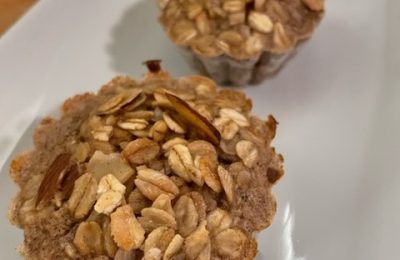 Protein granola muffins with Forest Maple granola topping.