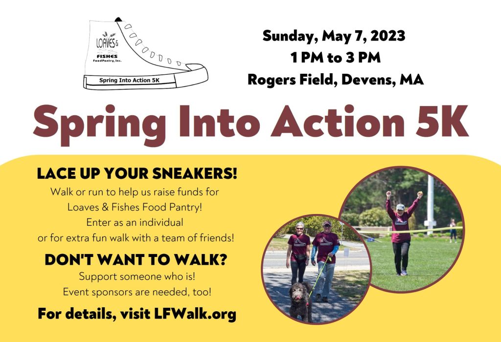 Loaves and Fishes Spring Into Action flyer.